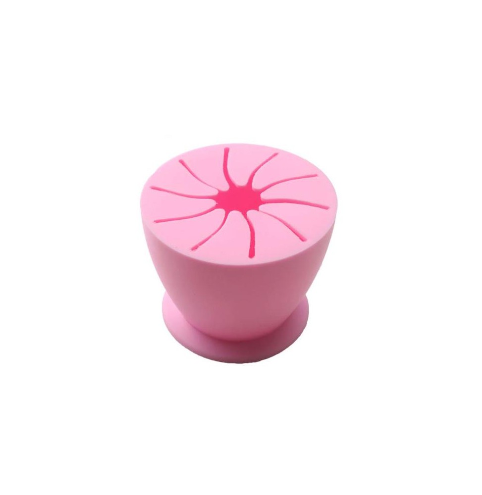 Soporte colector de residuos, color rosa