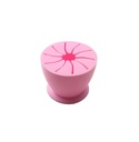 Soporte colector de residuos, color rosa