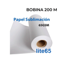 Papel Sublimación Lite con adhesivo 65gsm