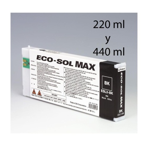 [000866] Cartucho EcoSol-MAX Negro (220ml)