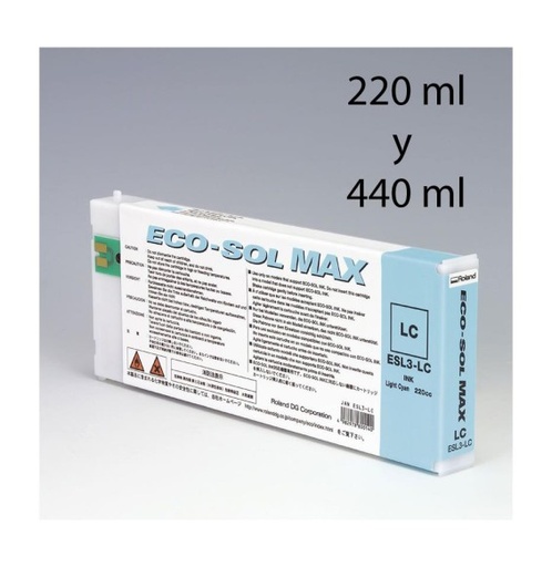 [000868] Cartucho EcoSol-MAX Light Cyan (220ml)