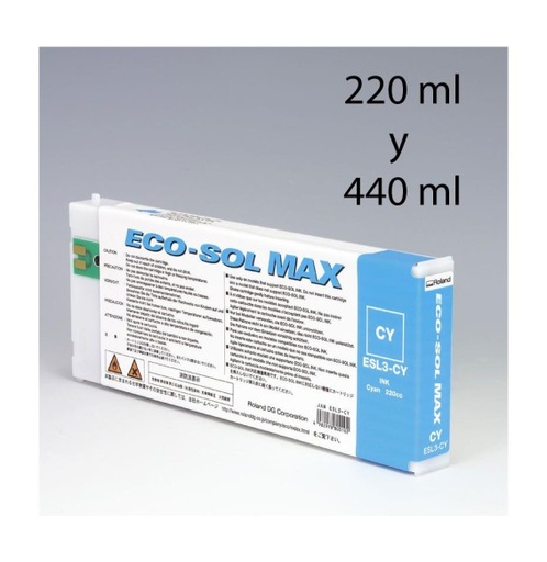 [000860] Cartucho EcoSol-MAX Cyan (220ml)