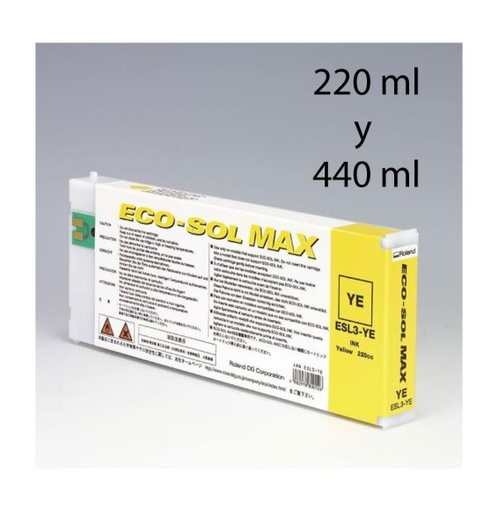 [000864] Cartucho EcoSol-MAX Amarillo (220ml)