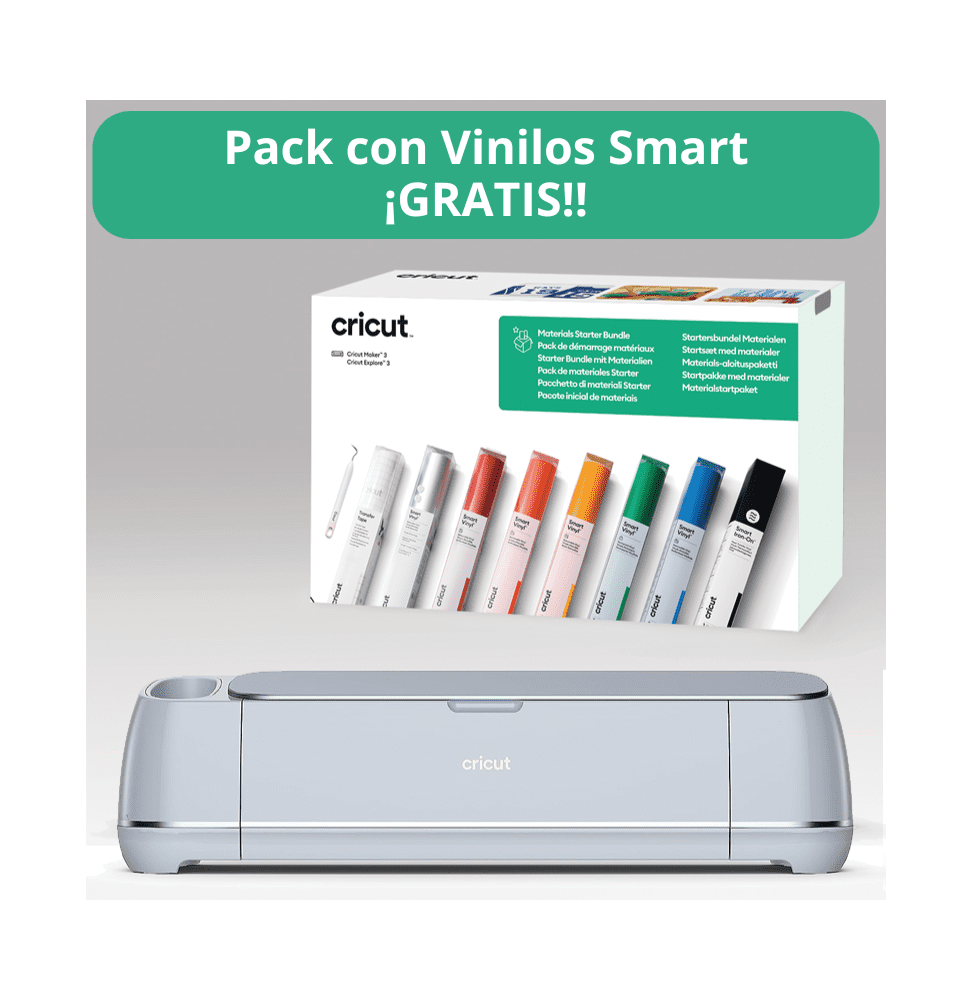 Cricut Maker 3 + Bundle Vinilos Smart  (Pack B)