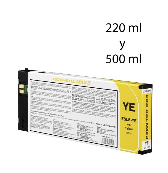 Cartucho EcoSol-MAX 3 Amarillo