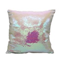 Funda cojín lentejuelas rosa 40x40 cm