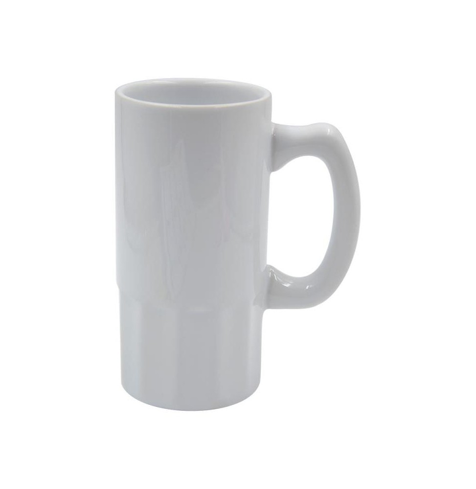 Jarra de cerveza cerámica blanca sublimación 20 Oz