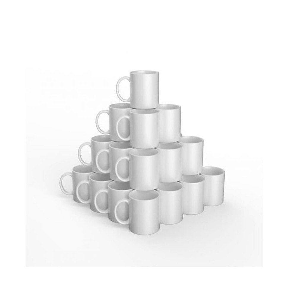 Pack de 36 tazas de cerámica blancas Cricut - 12 oz