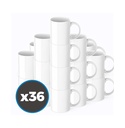 Packs de 36 Tazas para sublimación cerámica blanca AAA Sin Caja