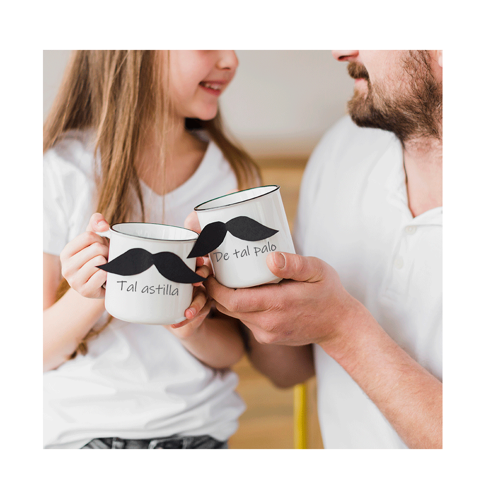 Taza para sublimación cerámica y borde negro