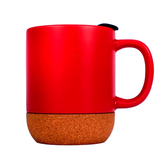 Taza cerámica con base de corcho 11oz