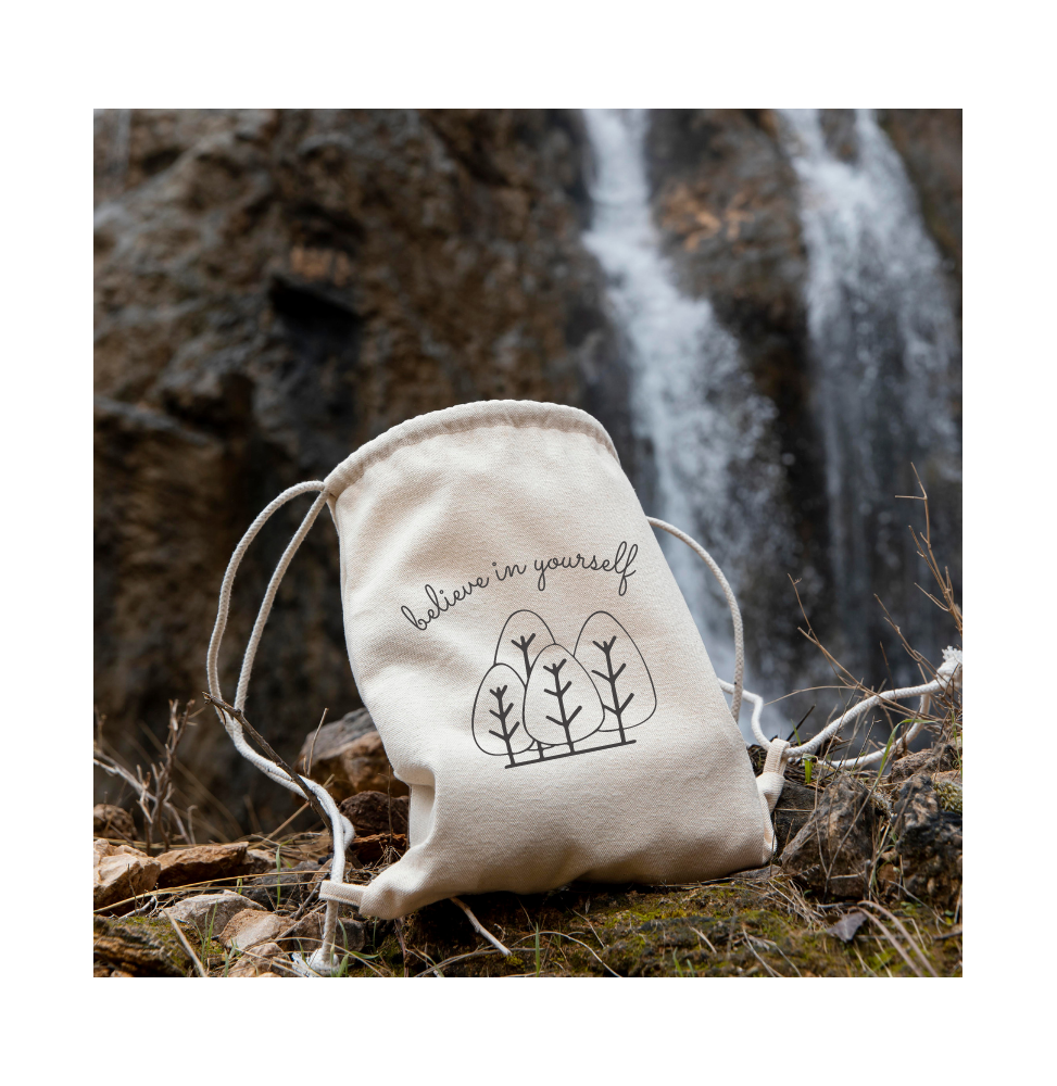 Bolsa de lino con cordón 29x40 cm