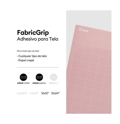 [009116] Cricut Mat para Tela 12x12 Fabricgrip