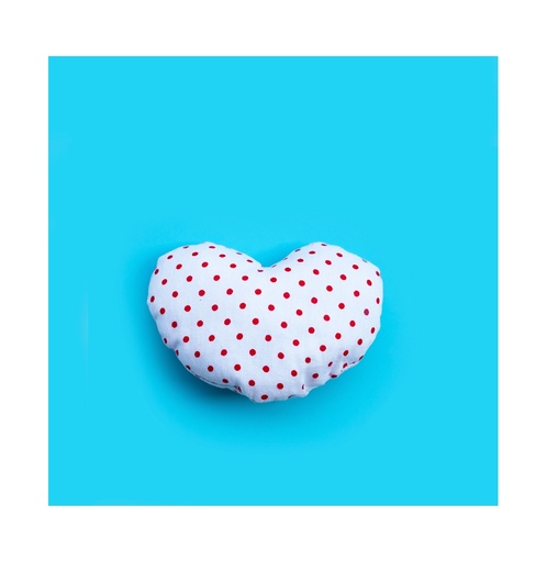 [007579] Funda de cojín con forma de corazón