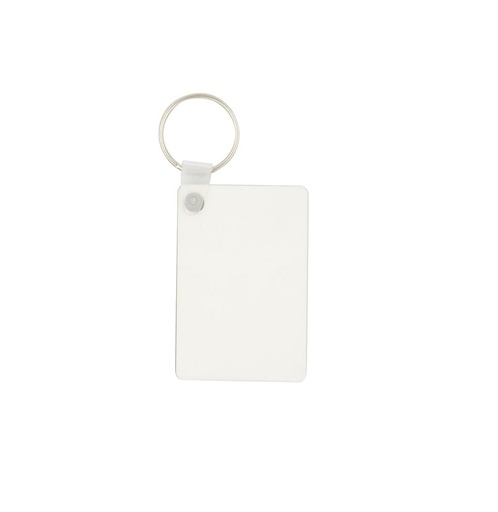 [007589] Llavero rectangular doble cara (MDF, 4x6 cm)