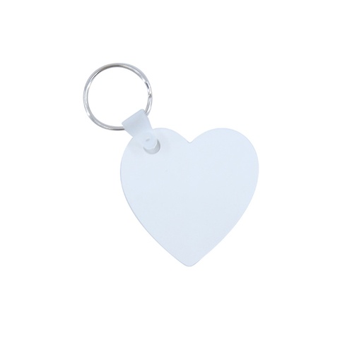[007572] Llavero plástico corazón sublimable