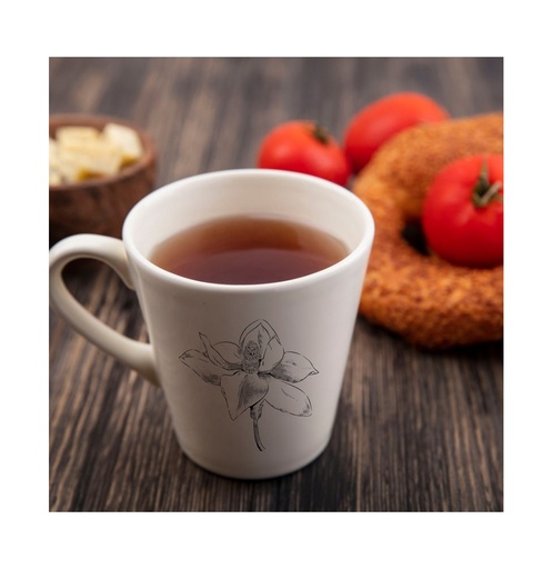 [001900] Taza para sublimación cerámica blanca 12oz cónica