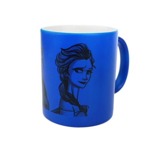 [006305] Taza para sublimación cerámica azul flúor mate