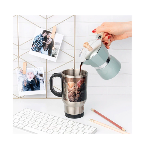 [006567] Taza de metal para el coche sublimable