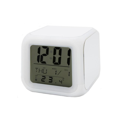 [003833] Reloj despertador con LED para sublimacion