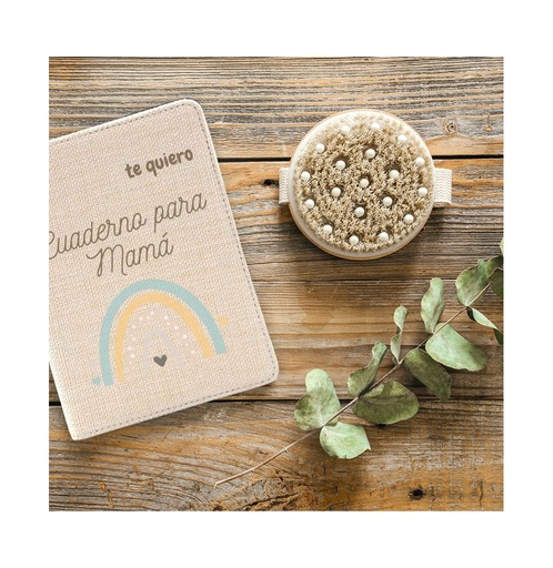 [008483] Cuaderno A6 con funda de lino para sublimacion