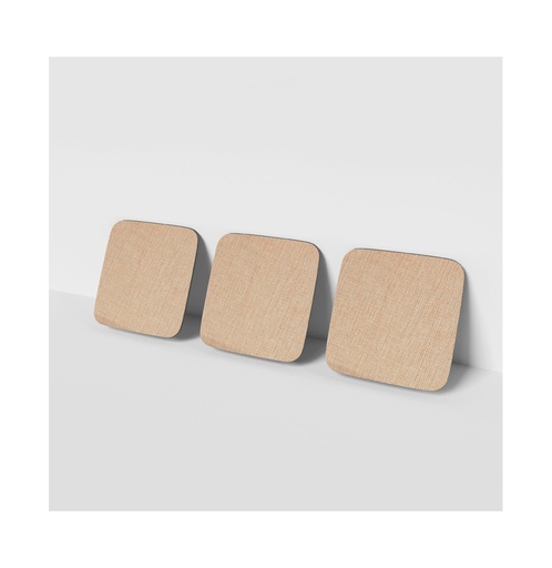[012658] Set 6 posavasos cuadrados de arpillera sublimable