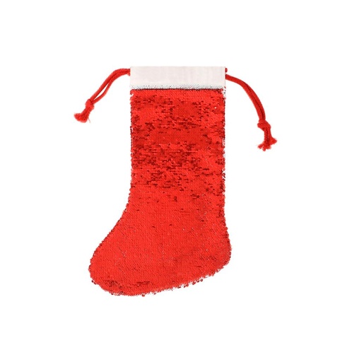 [006625] Bota navidad lentejuelas rojo sublimación