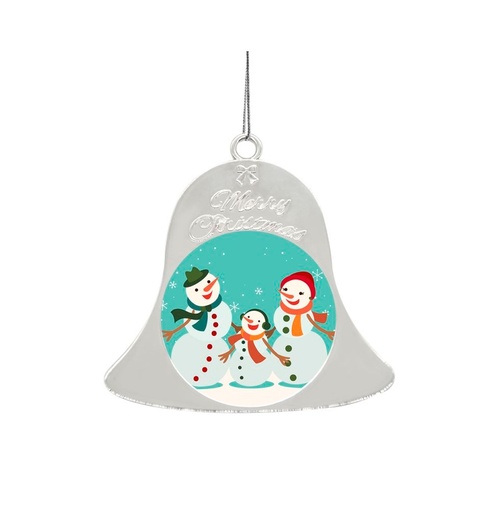 [006628] Campana navidad plata  sublimacion