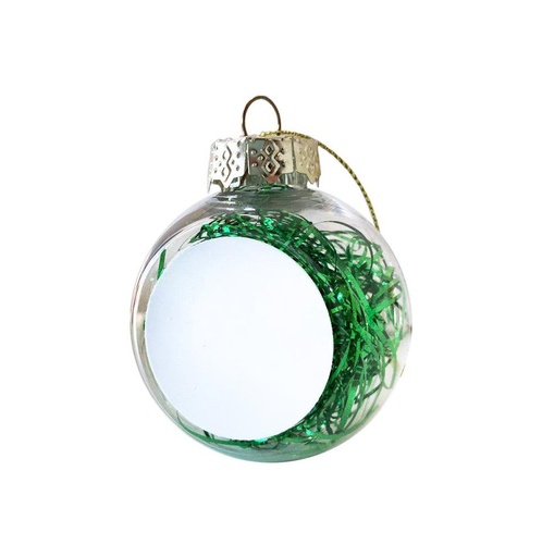 [008485] Bola navidad verde sublimación d.6cm