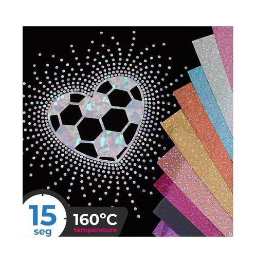 Siser Vinilo textil holográfico Hoja A4