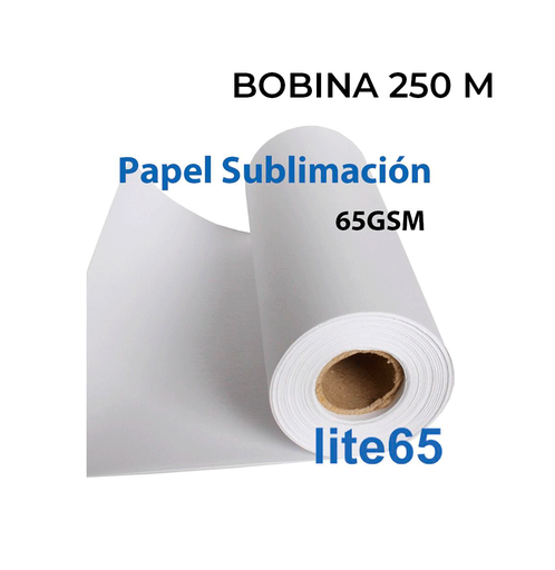 [014237] Papel Sublimación Lite con adhesivo 65gsm SIN caja